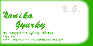 monika gyurky business card