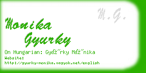 monika gyurky business card
